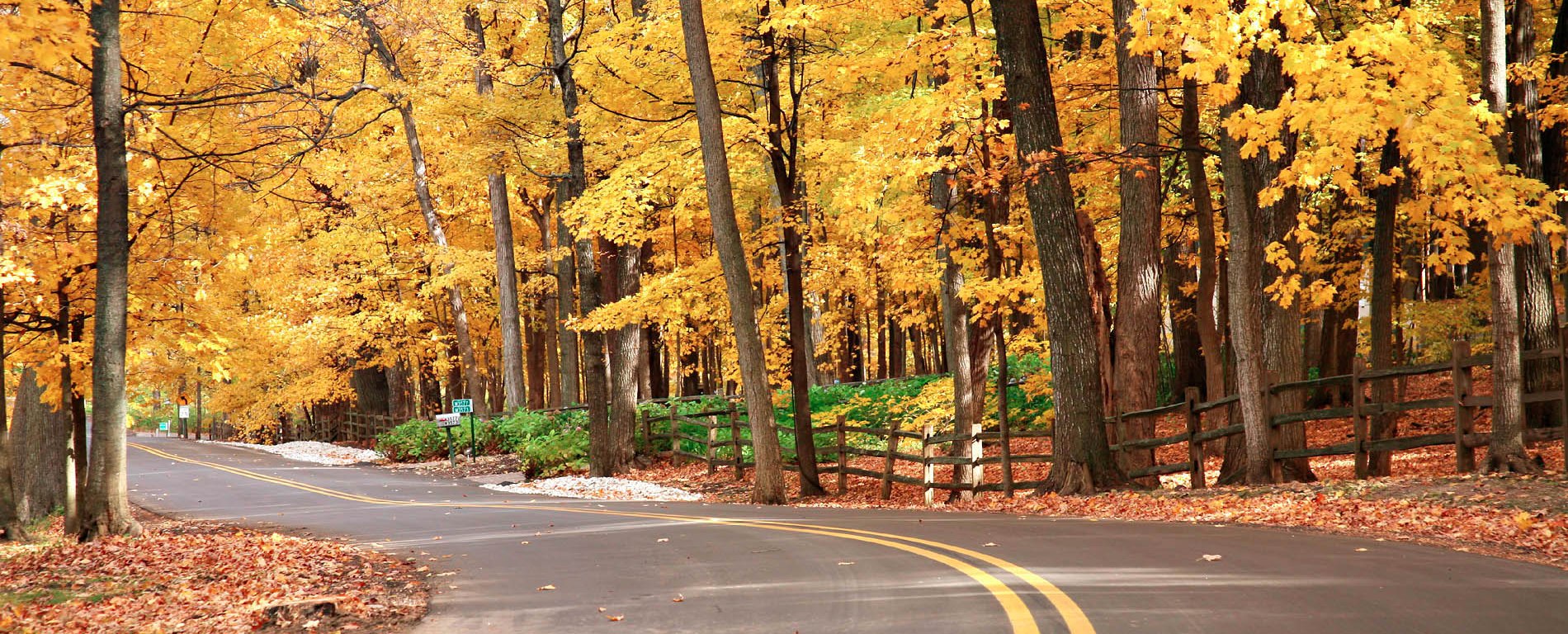 Fall colors in Lake Geneva, Wisconsin