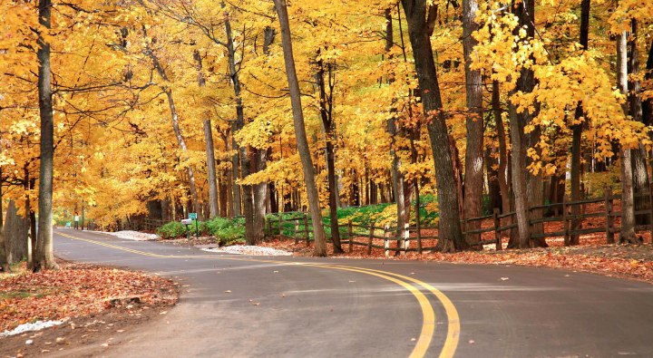 Fall colors in Lake Geneva, Wisconsin