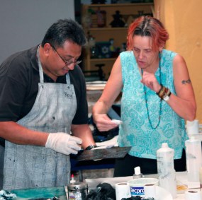 Professor Max White Coaches Dr. René Cervantes in Solar Plate Technique