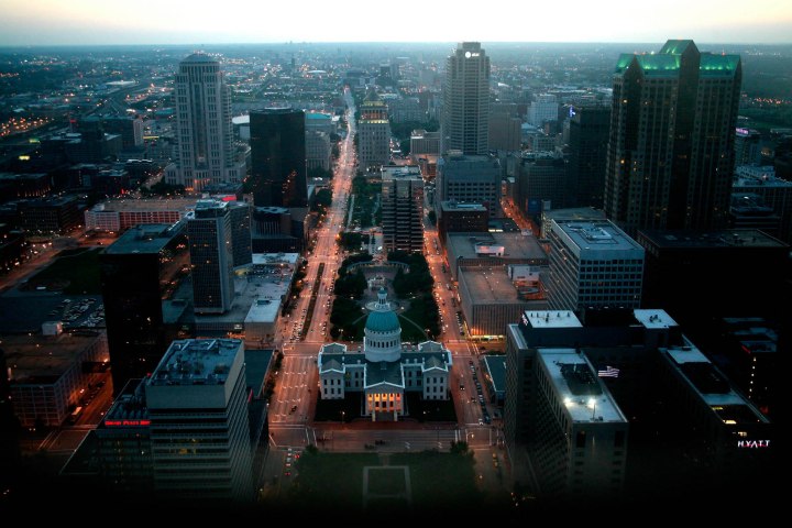 View of St. Louis from the Arch