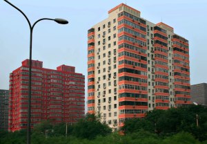 New large apartment buildings