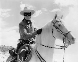 Clayton Moore as the Lone Ranger